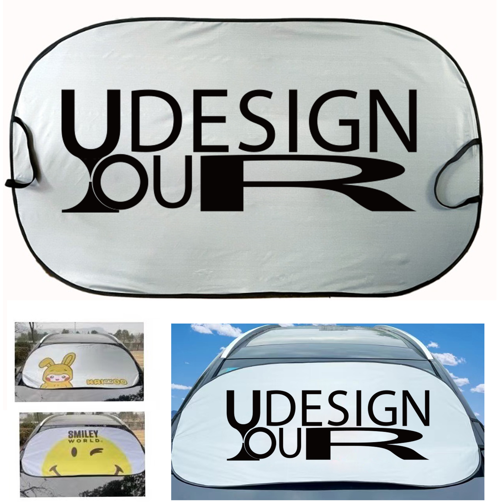 Folding Car Sun Shade Windshield Visor 2