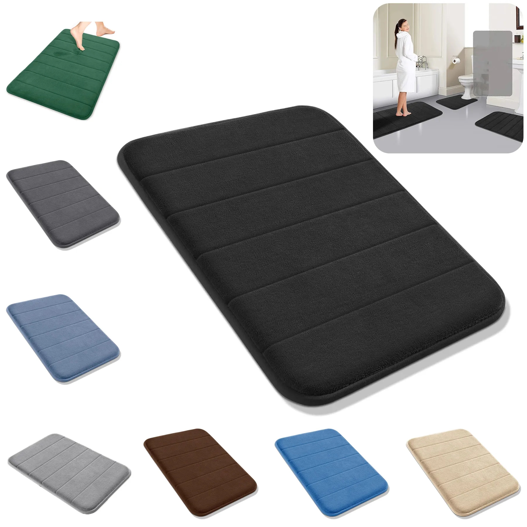 Memory Foam Bath Mat 10