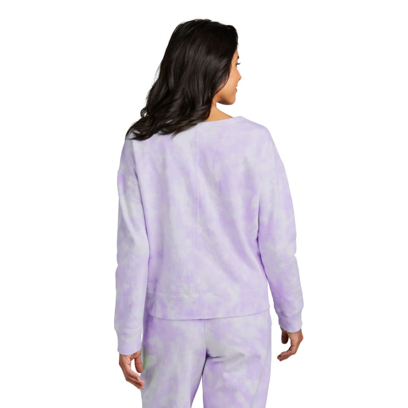 Port & Company Women's Beach Wash Cloud Tie-Dye V-Neck Sweatshirt 6