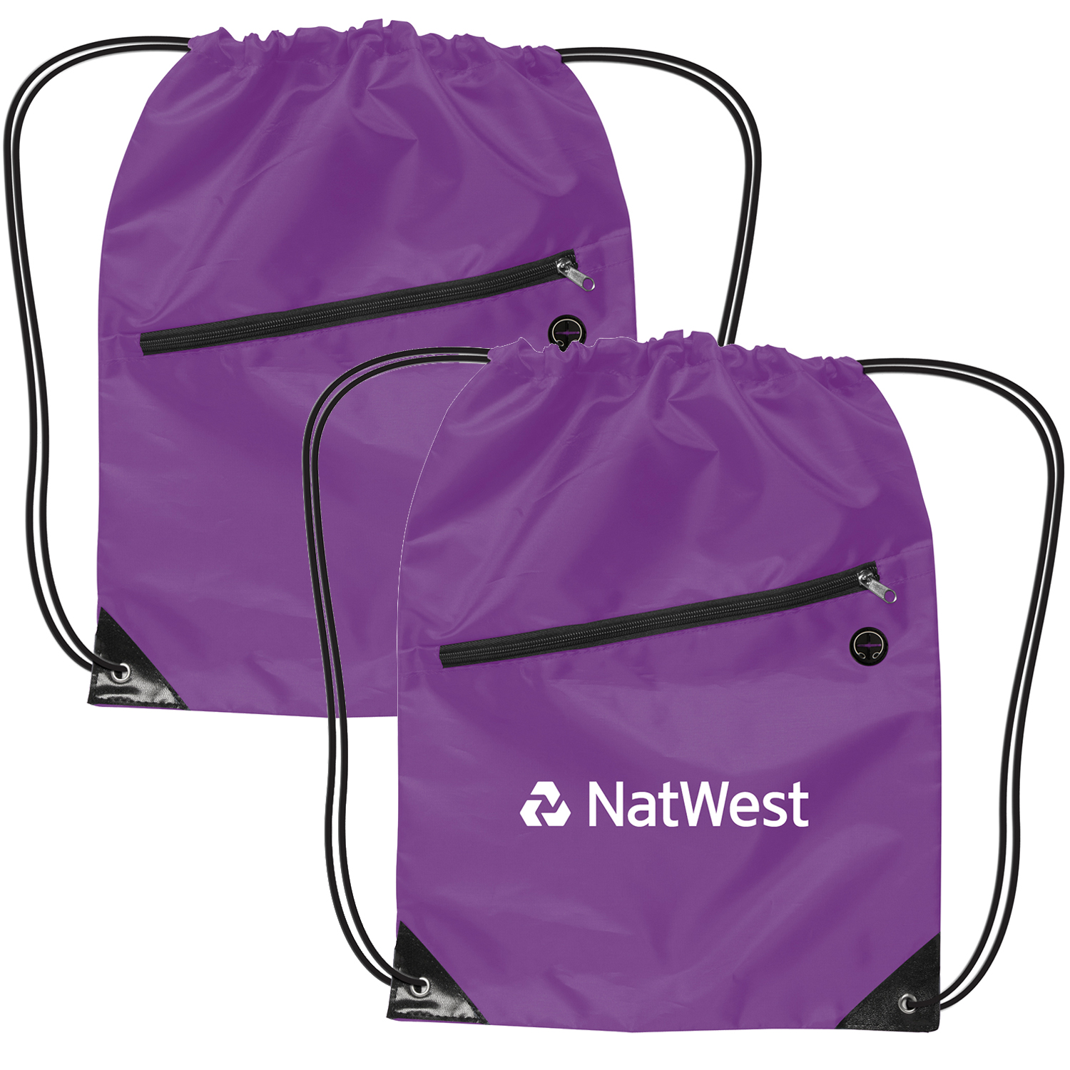 Drawstring Backpacks With Earbud Port 5