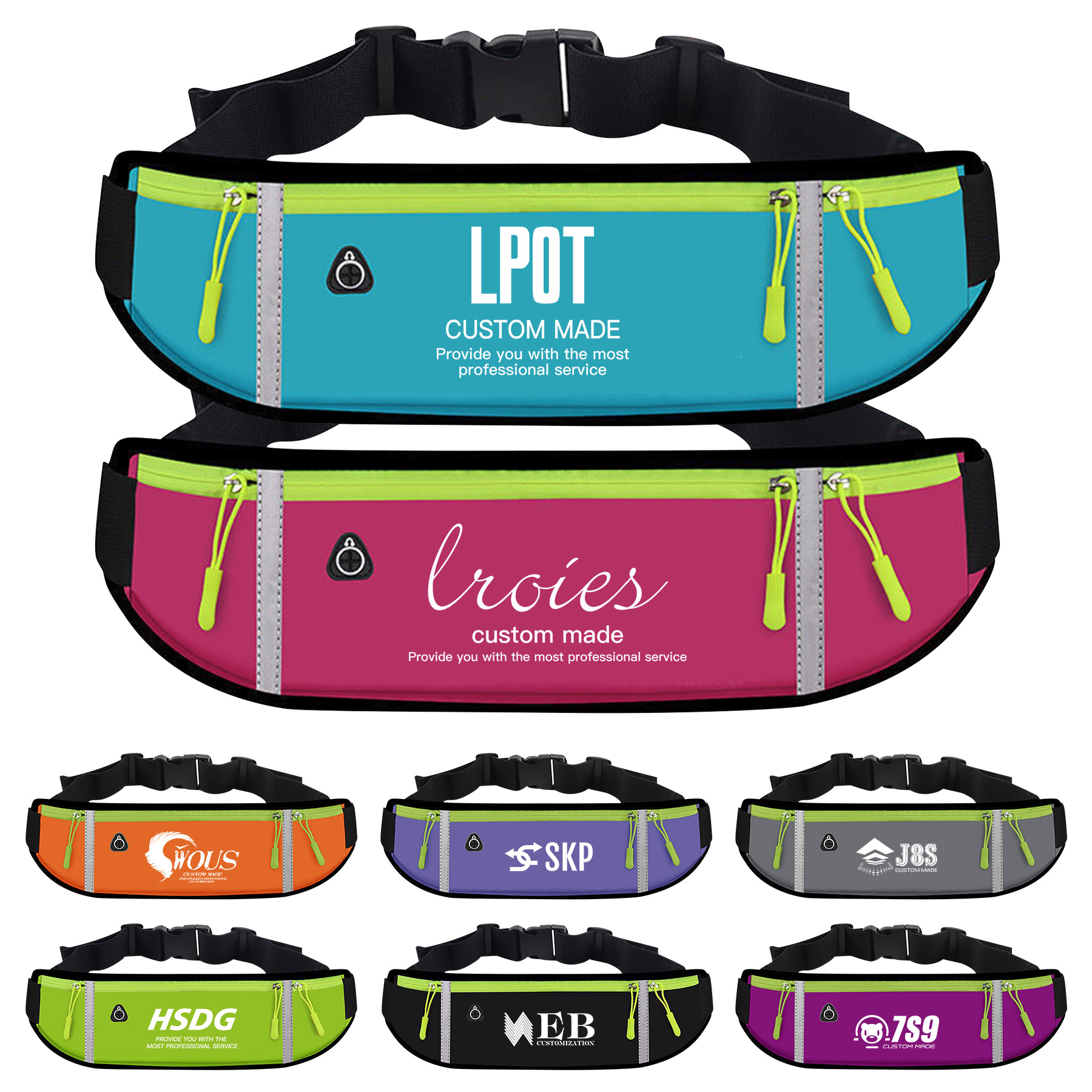 Fanny Pack With Reflective Strip 8