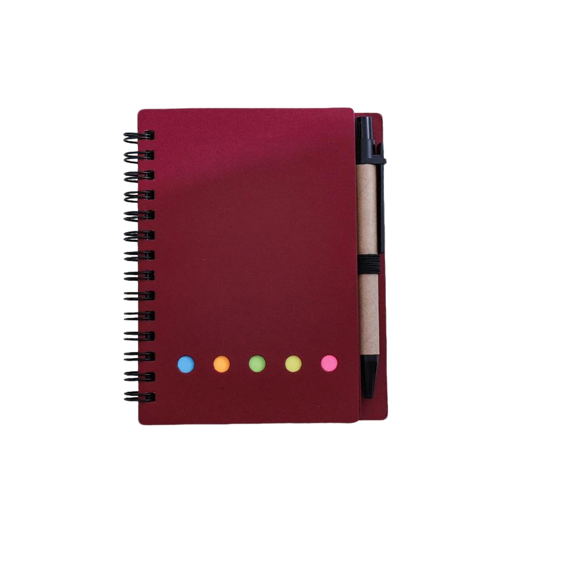 Kraft Spiral Notebook With Sticky Notes Pen Set 2