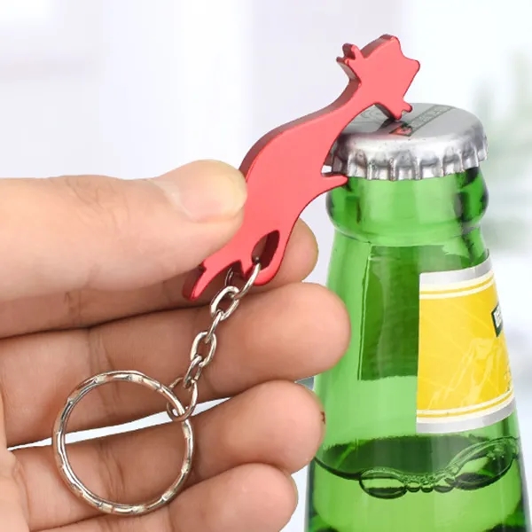 Cat Shape Bottle Opener Keychains 3