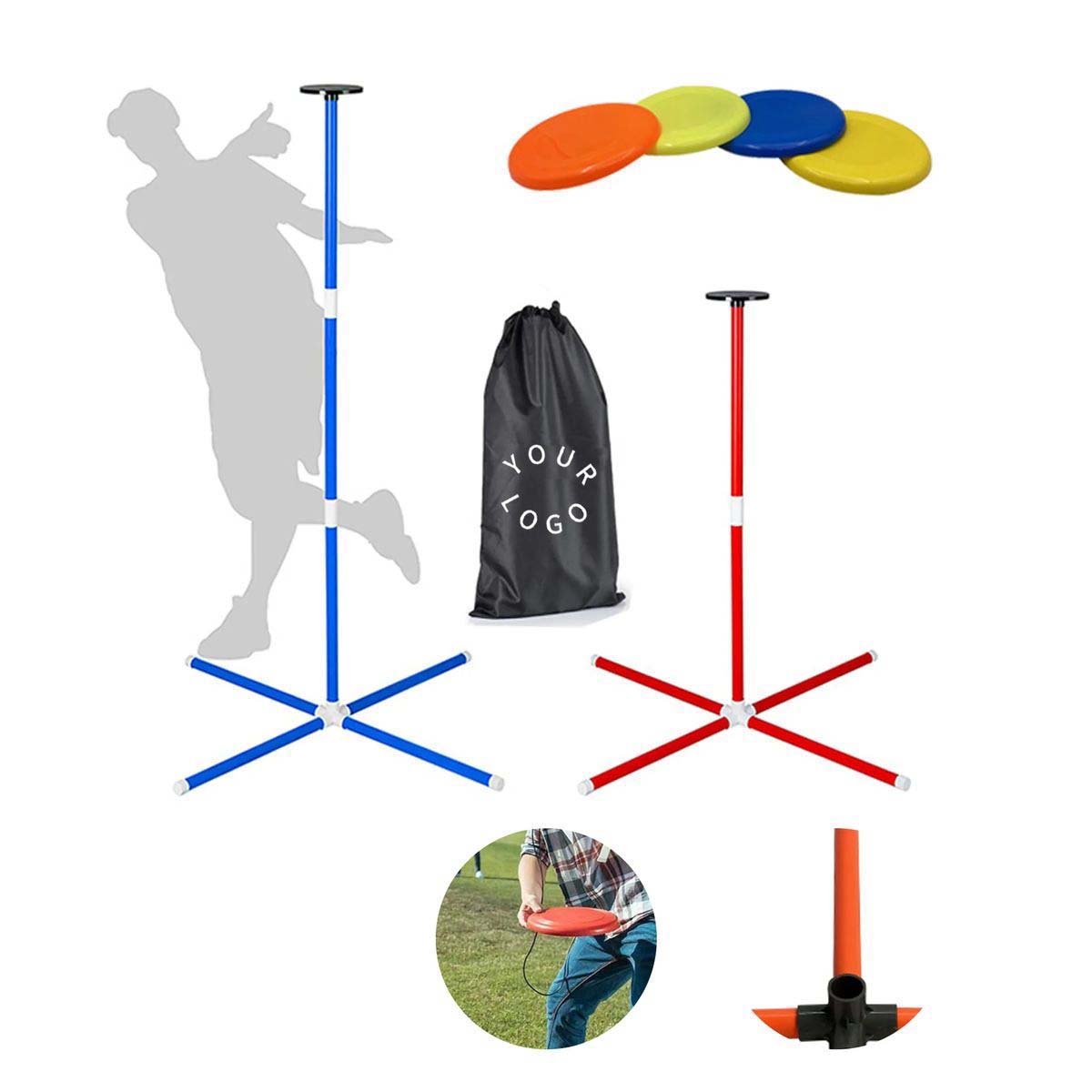 Flying Disc Game Set with Stand Easy Assembly 5