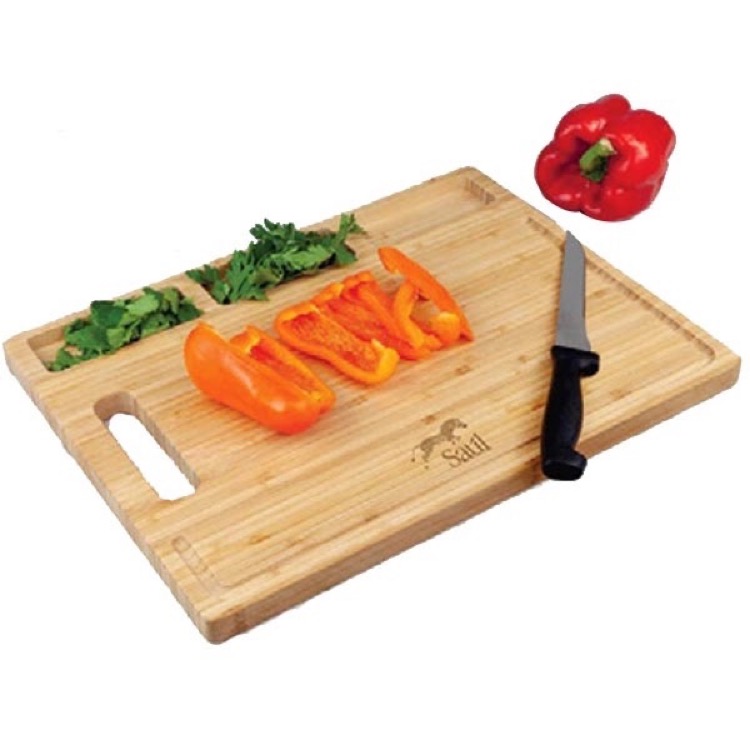 BistroTek Master 3 Tray Premium Bamboo Cutting Board