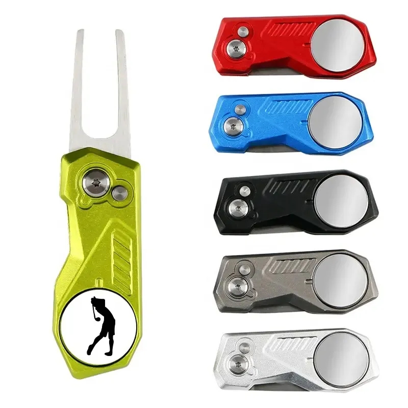 Foldable Metal Divot Tool with Ball Marker 9