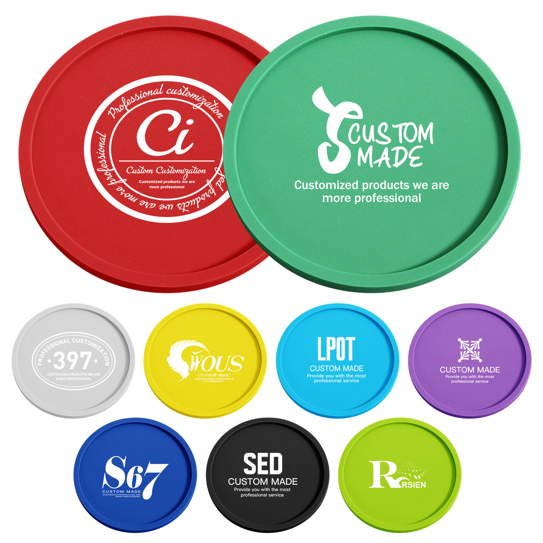Round Silicone Coaster for Drinks 1