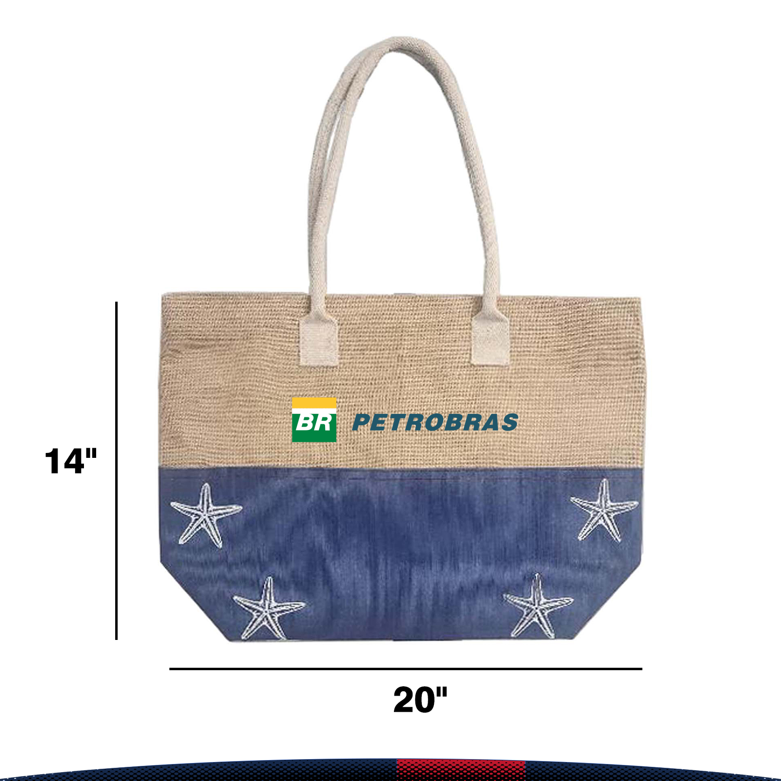 Phaty Jute Tote Bag, custom tote bag with logo imprint 3