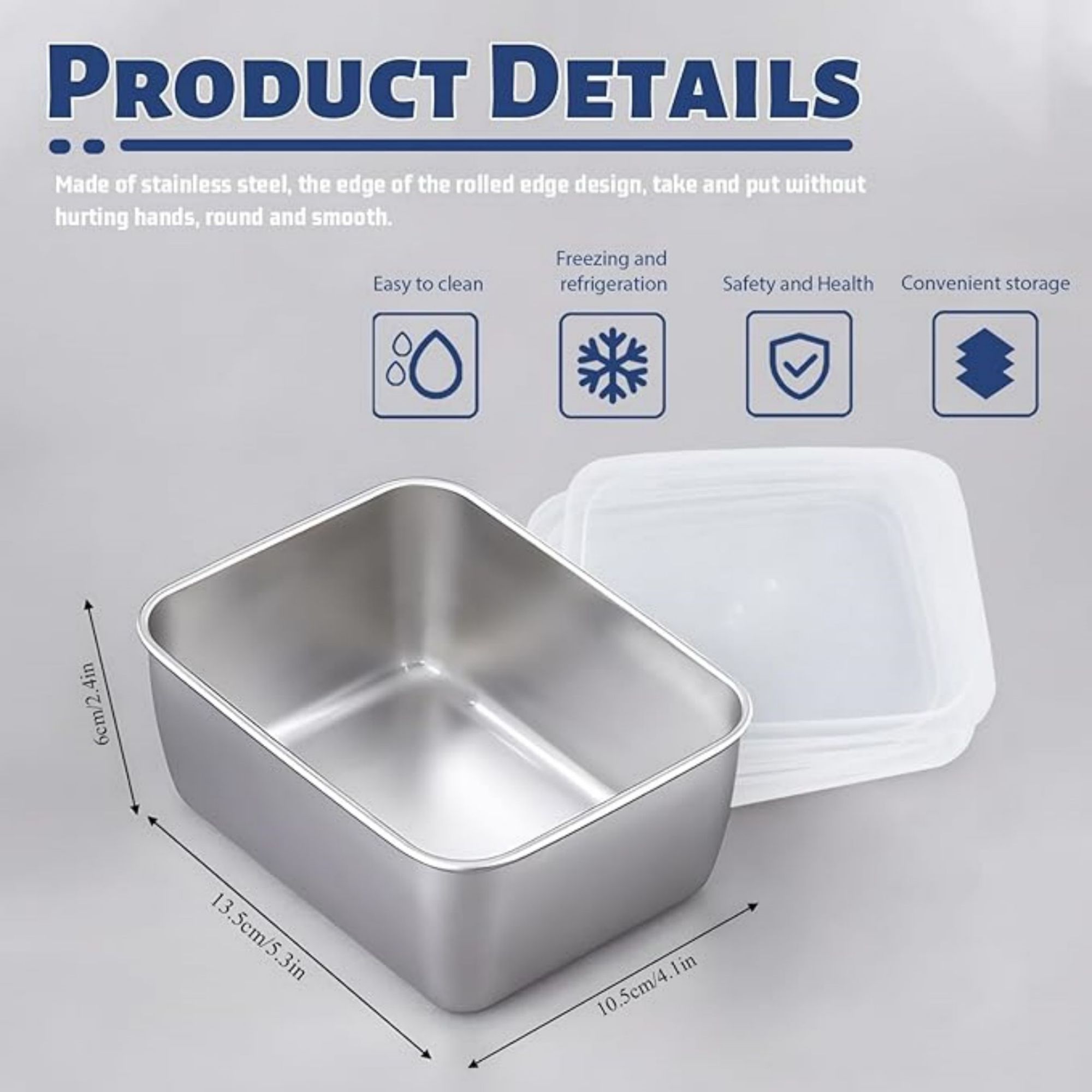 Stainless Steel Food Containers With Lids 4