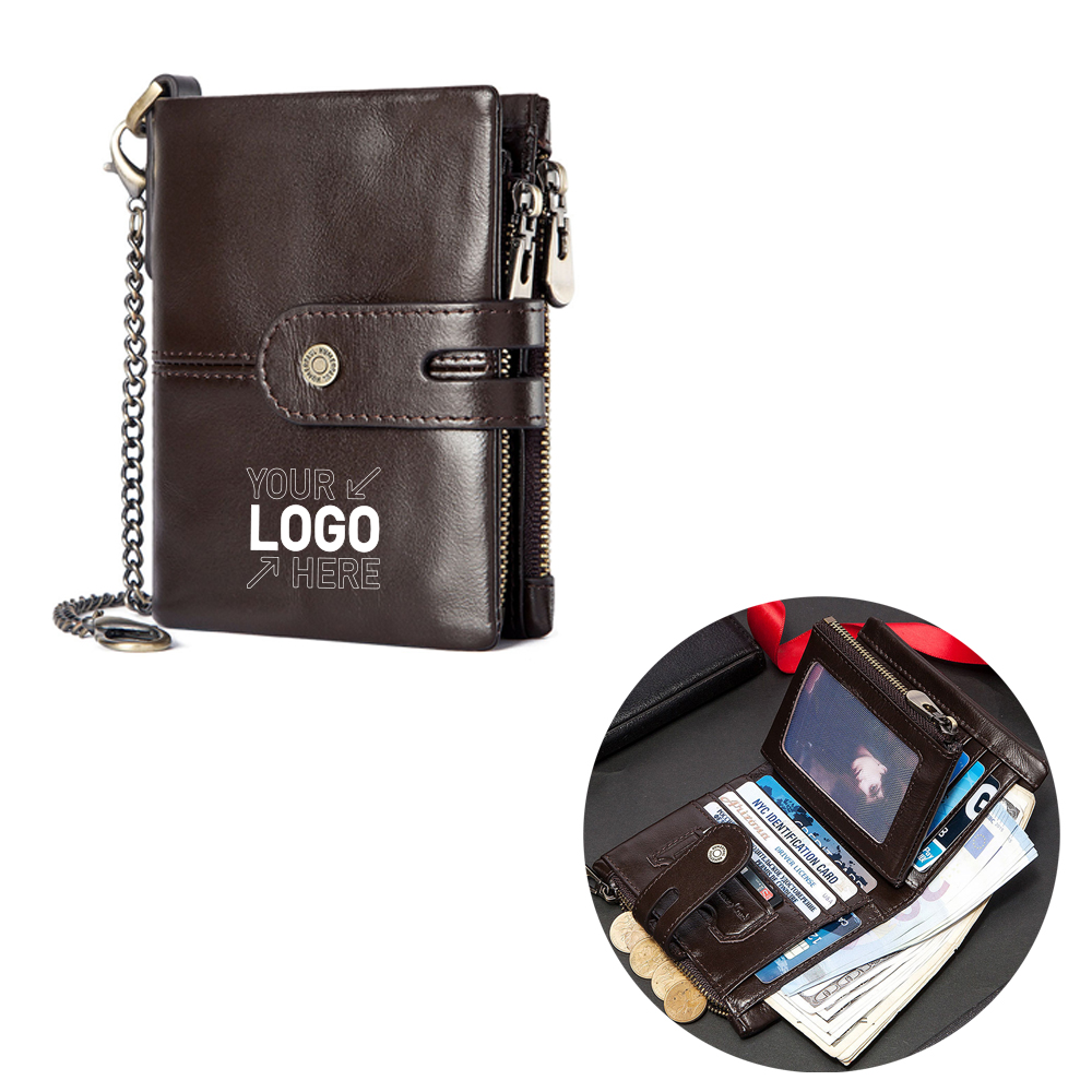 Anti Theft Genuine Leather Mens Wallet 3