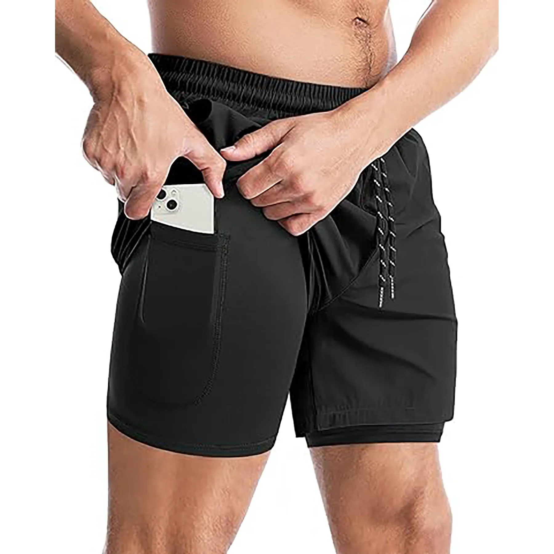 Men's 2 in 1 Running Shorts 7