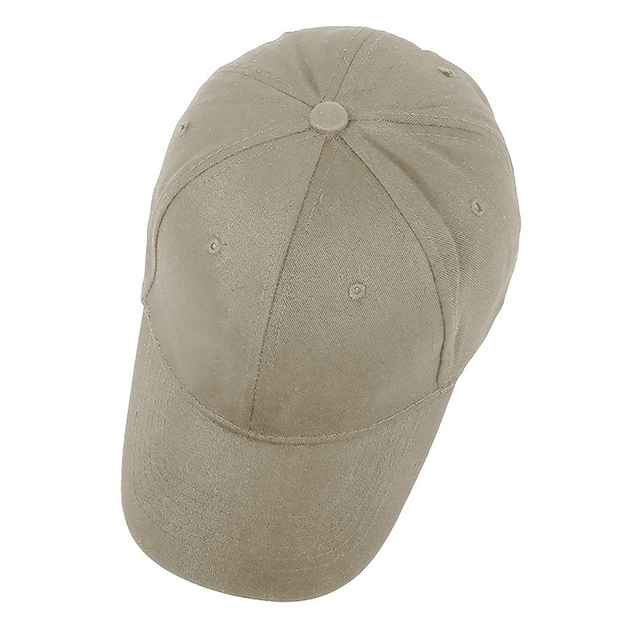 Stock Solid Color Cotton 6-Panel Baseball Cap w/ D-Ring 27