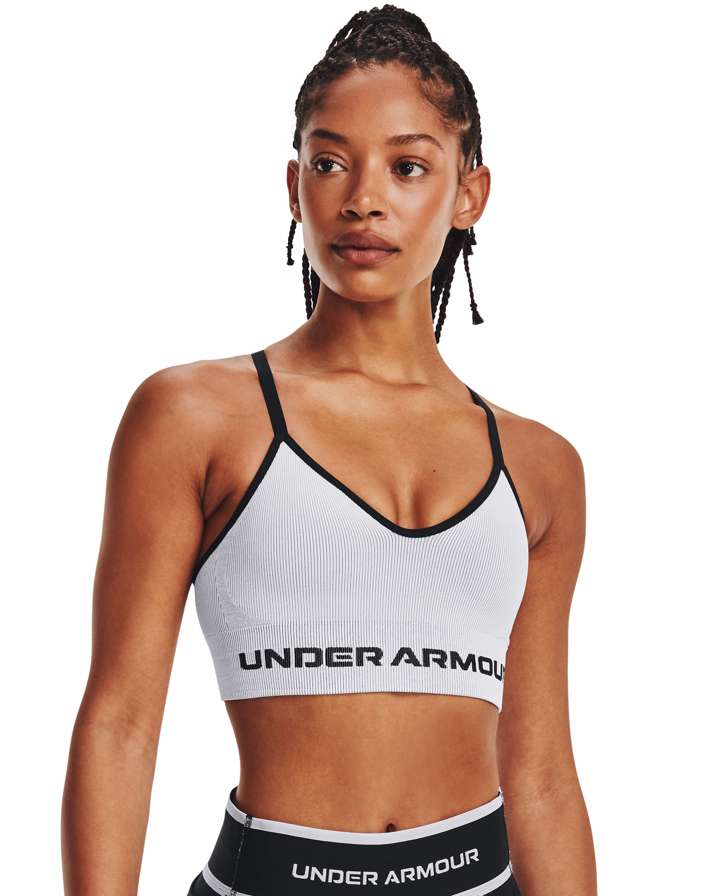 Women's UA Seamless Low Longline Rib Sports Bra  7