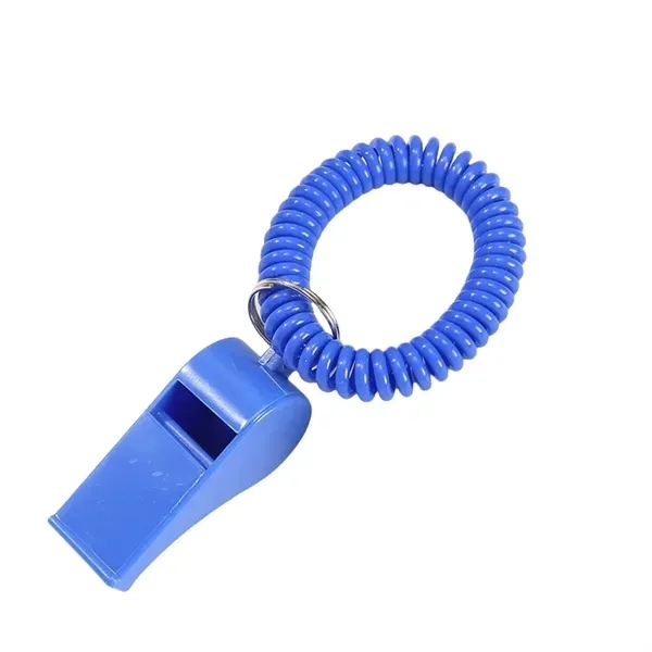 Spring Keychain With Whistle - Wrist Strap Accessory 3