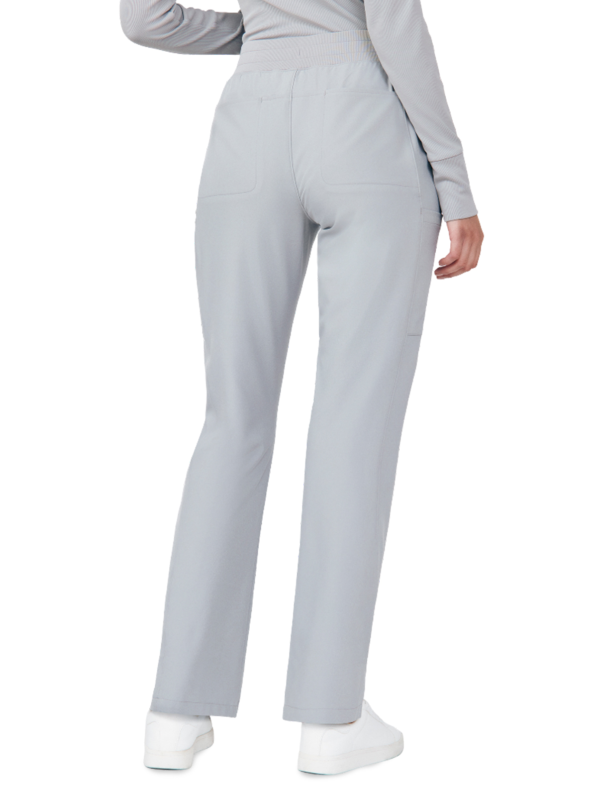 Landau - Forward - Women's Seven-Pocket Mid-Rise Rib-Knit Elastic Waist Cargo Pant 40