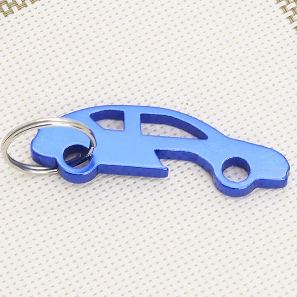 Car Shaped bottle opener keyring 2