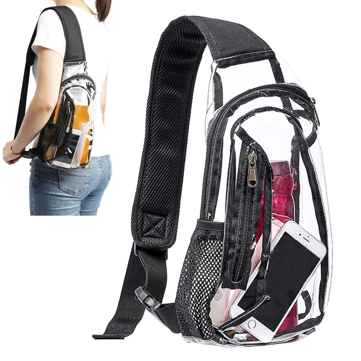 Clear Pvc Sling Bag 2