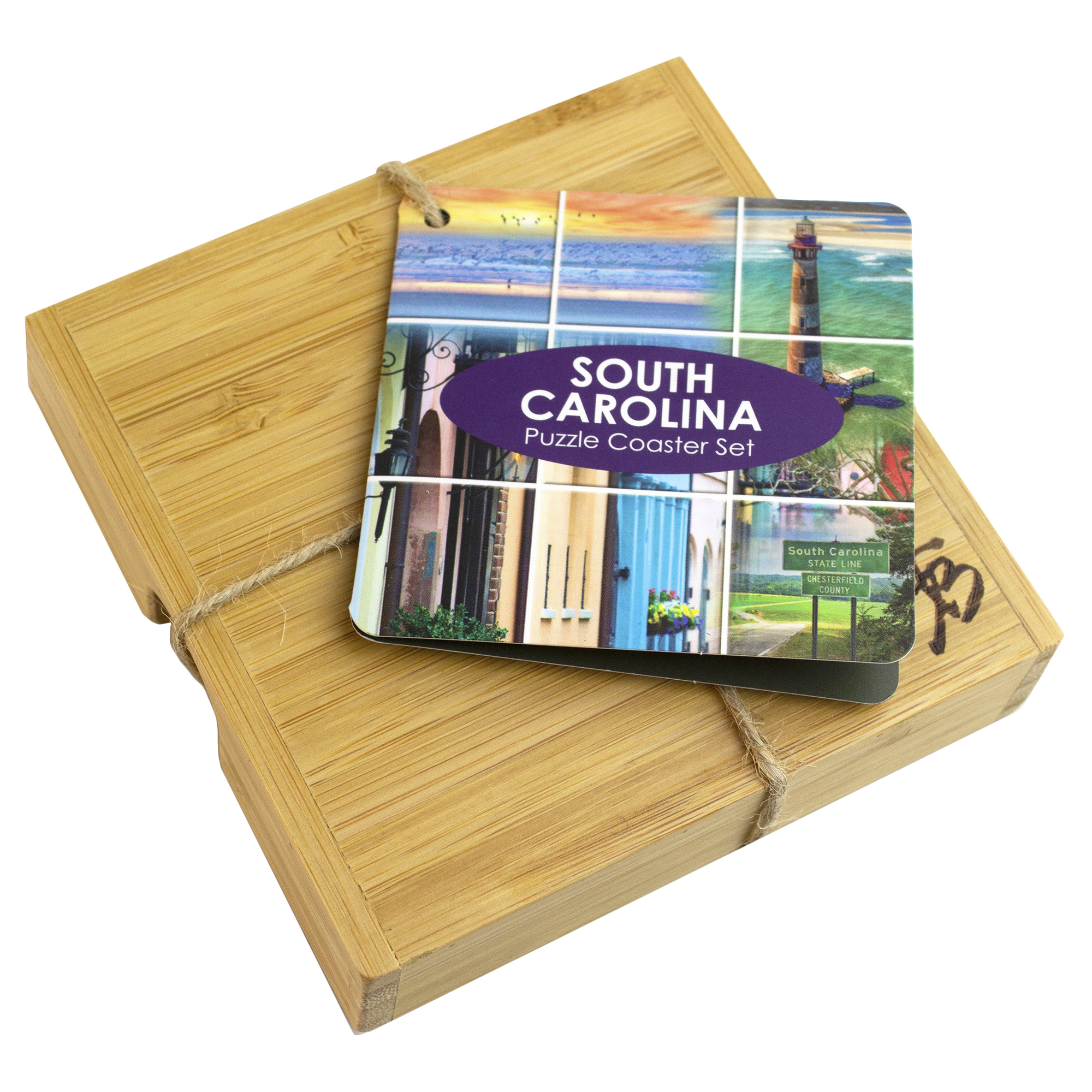 South Carolina Puzzle Coaster Set 14