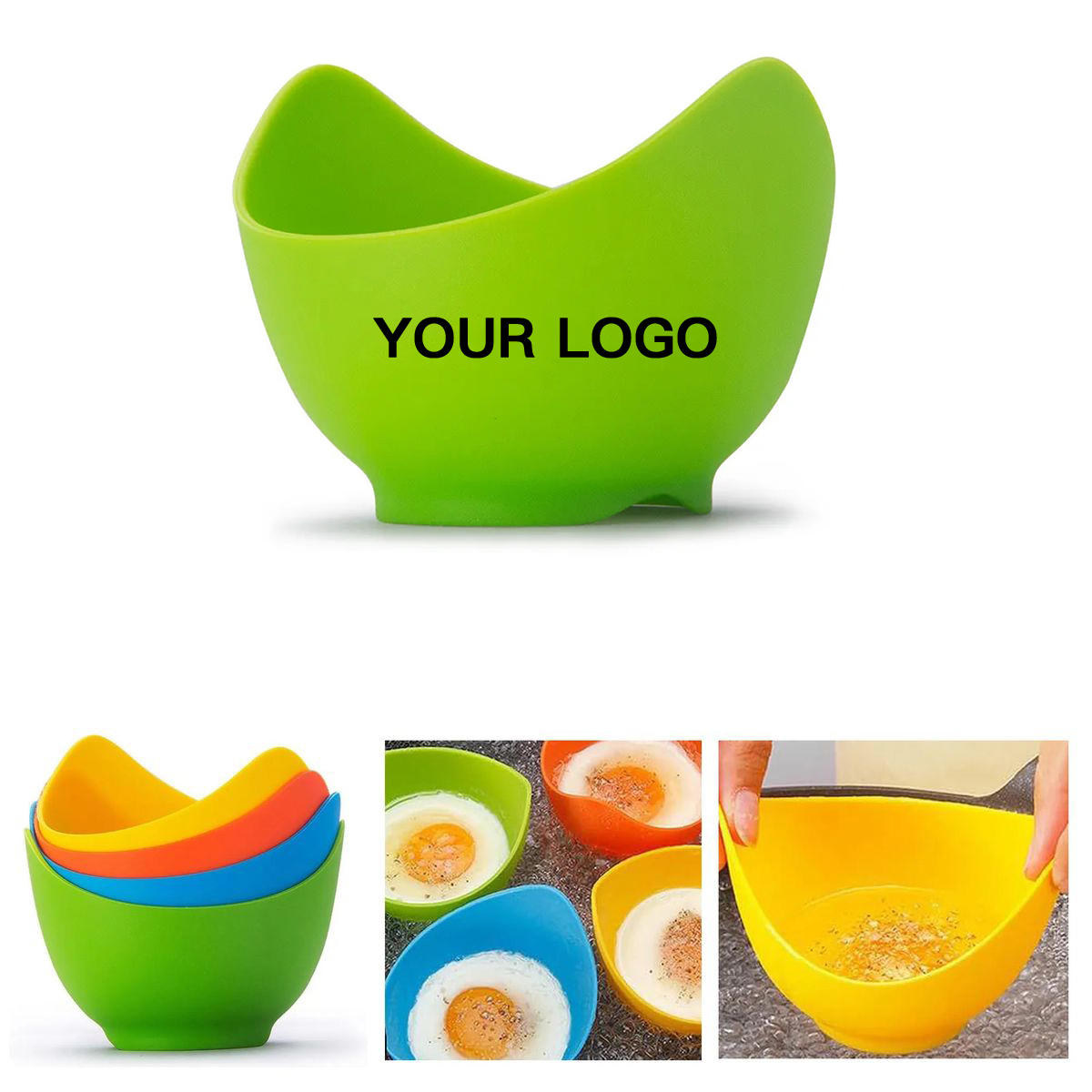 Flexible Silicone Cups for Boiled Eggs 4