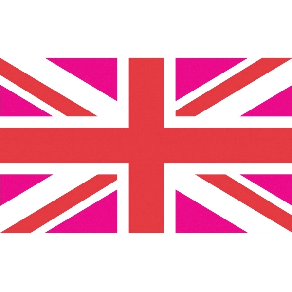 England Pink Motorcycle Flag 1
