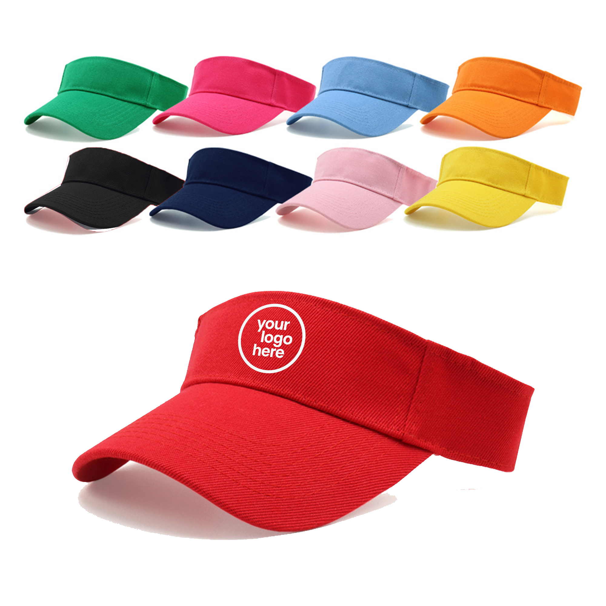 MOQ:10pcs Colorful Sun Visor Hat 4
