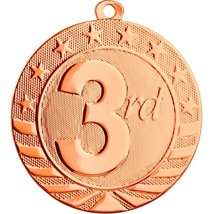 2 3/4" Starbrite Third Place Medal 2