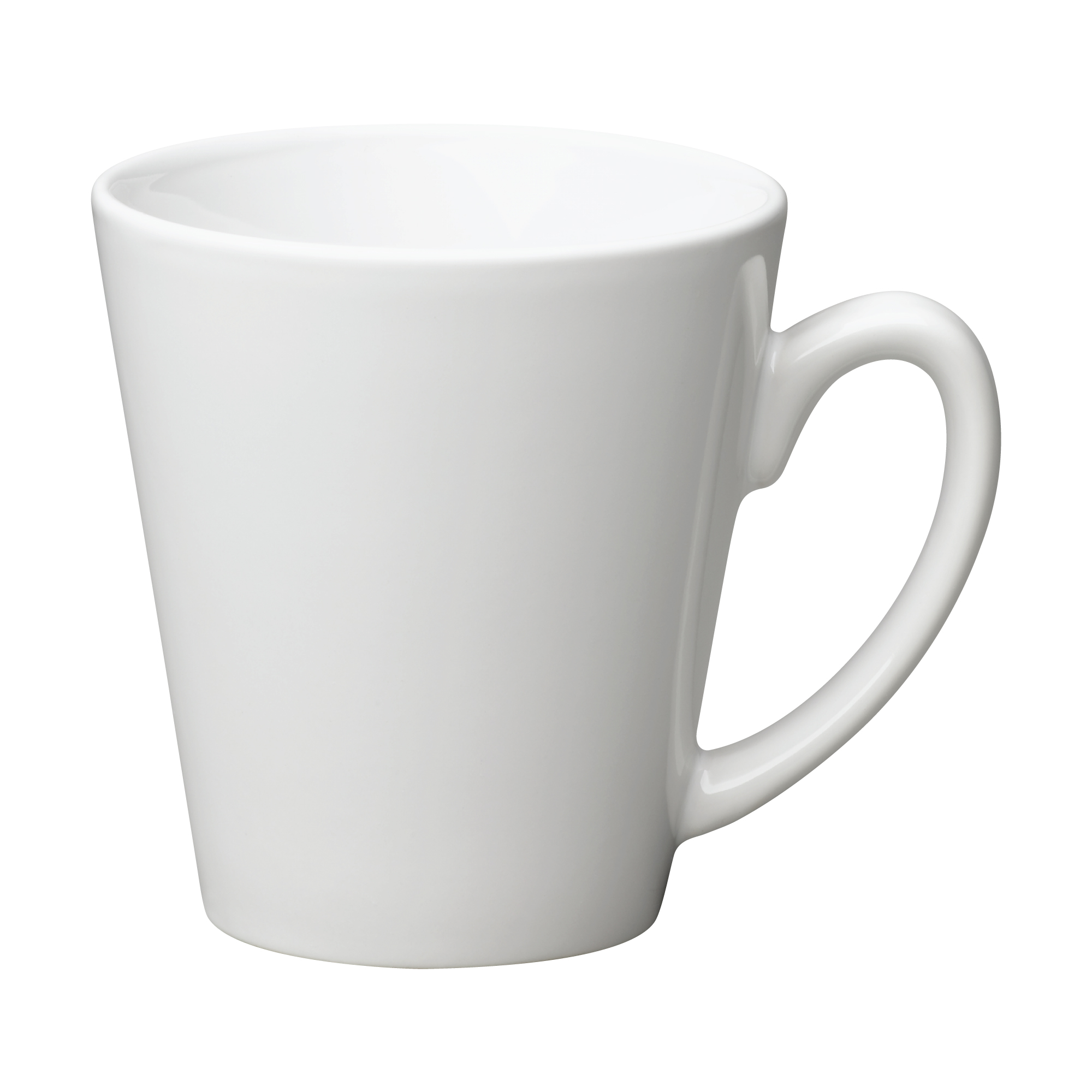 12 oz White Cafe Latte Mug