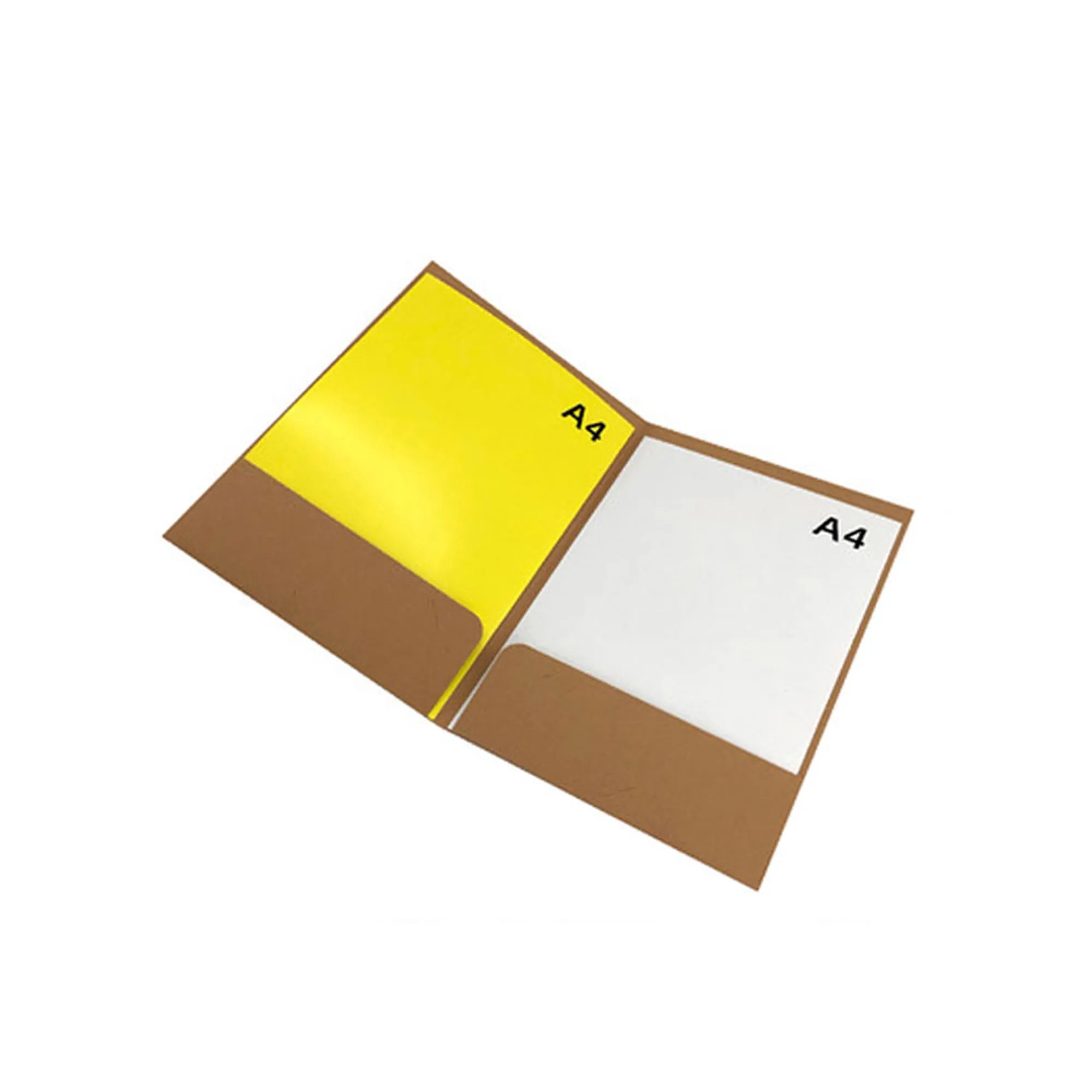 Reinforced Paper Two Pocket Presentation Folders 4