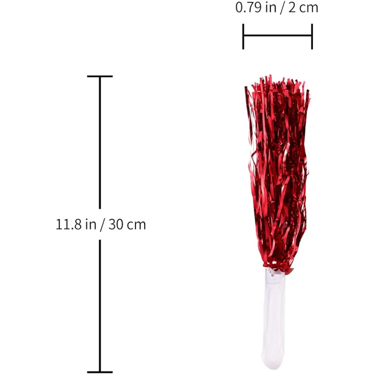 Portable Colorful Cheerleading Pom With Plastic Handle 7