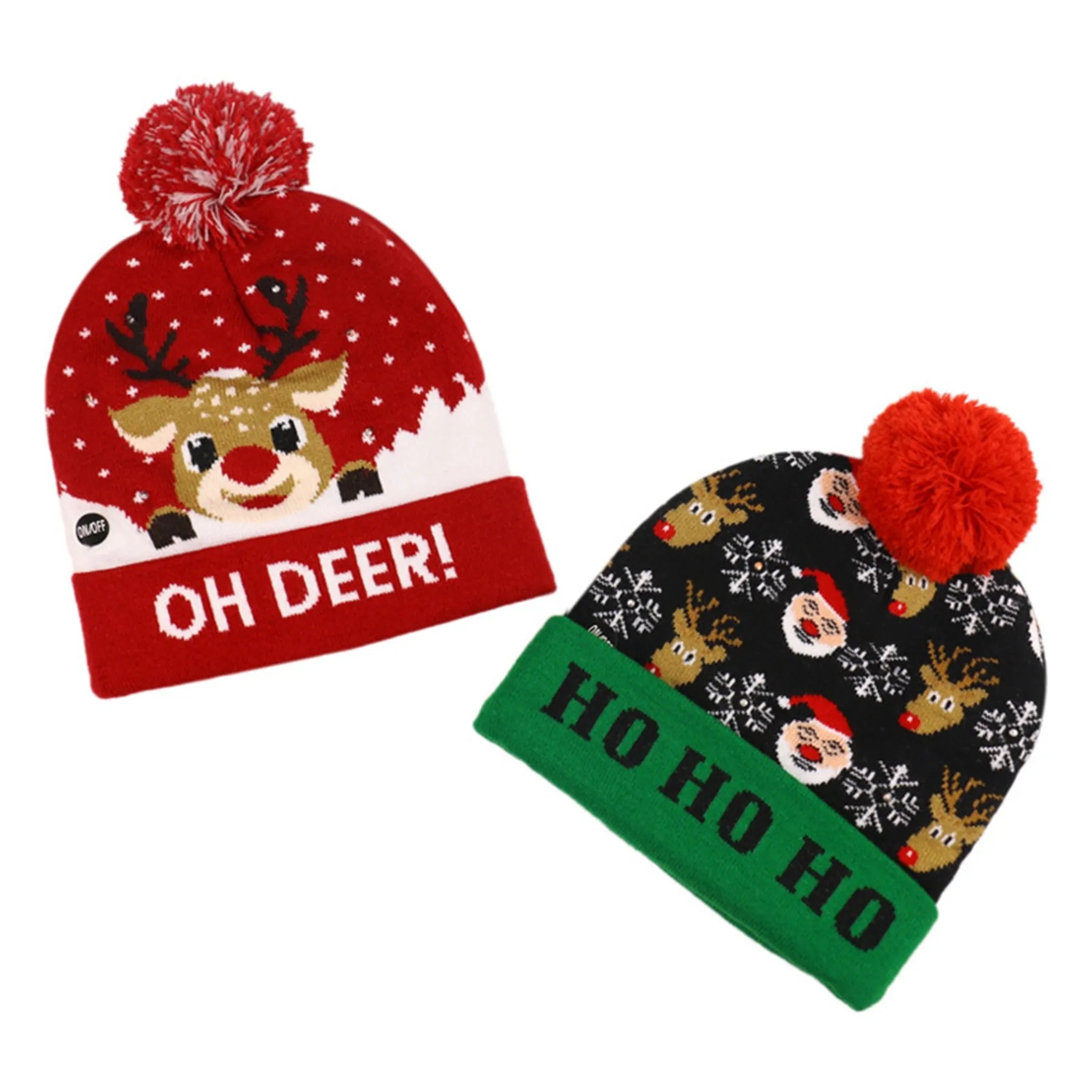 LED Christmas Knitted Hat 3