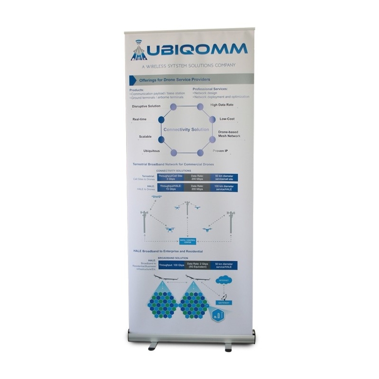 Standard Retractable Kit, Fabric Retractable Banner Stand, 33" x 80" 3