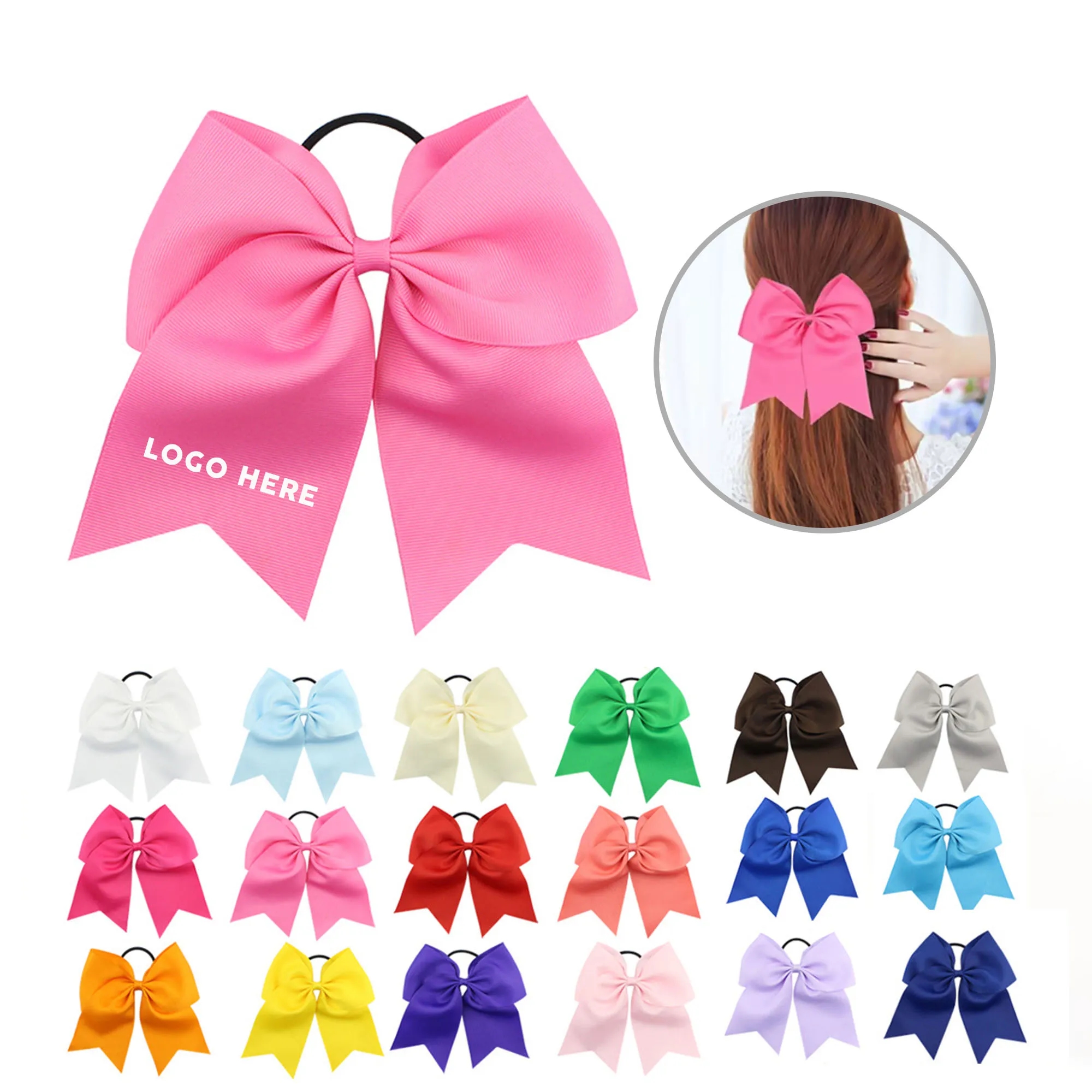 Bowknot Elastic Hair Tie Bands 4