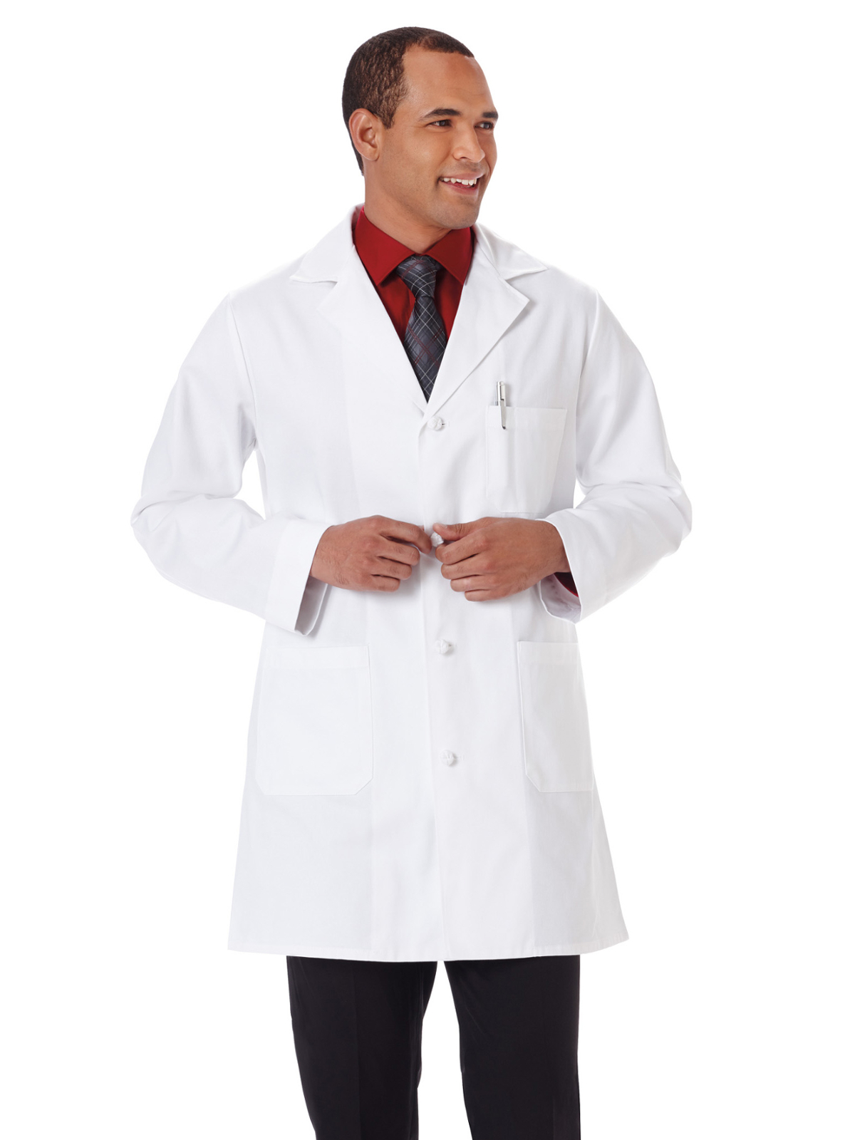 Meta Labwear - Unisex Five-Pocket 44" Full-Length Lab Coat