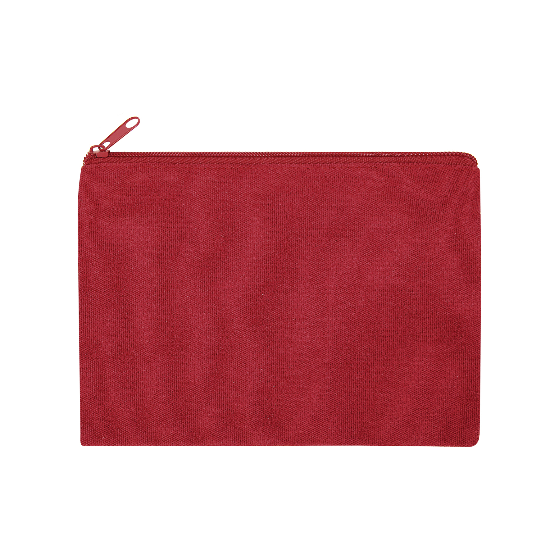 9" X 6" Cotton Canvas Zippered Pouch For Cosmetics, Toiletries & Tech Accessories 22