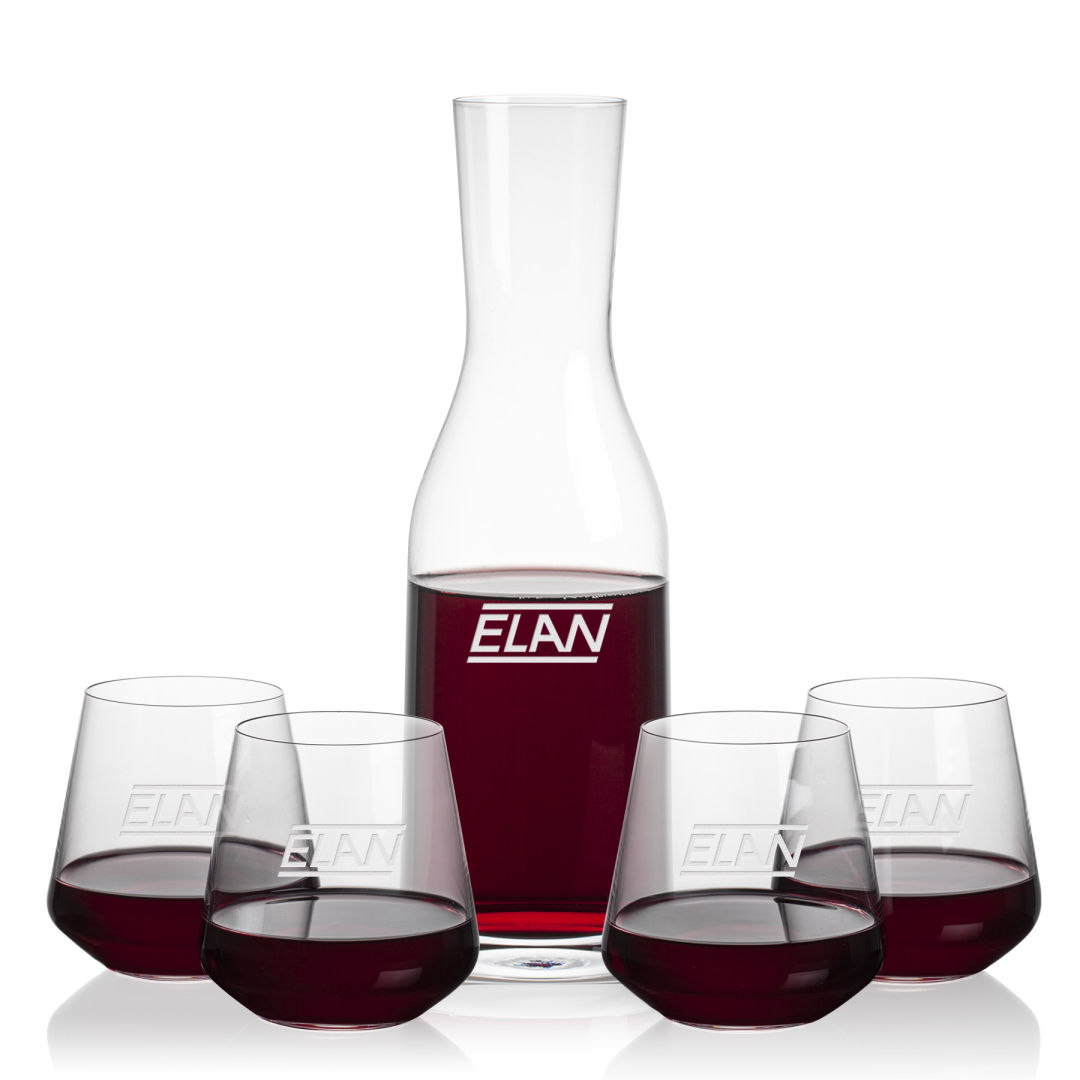 Caldmore Carafe & Cannes Stemless Wine 3