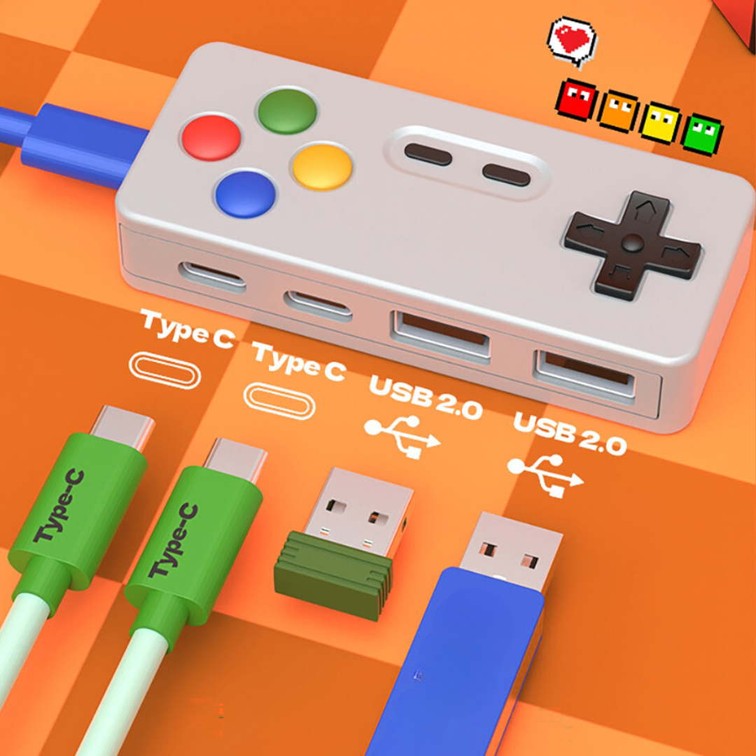 Custom Shaped PVC USB Hub - USB-A with Optional Type-C Upgrade 16