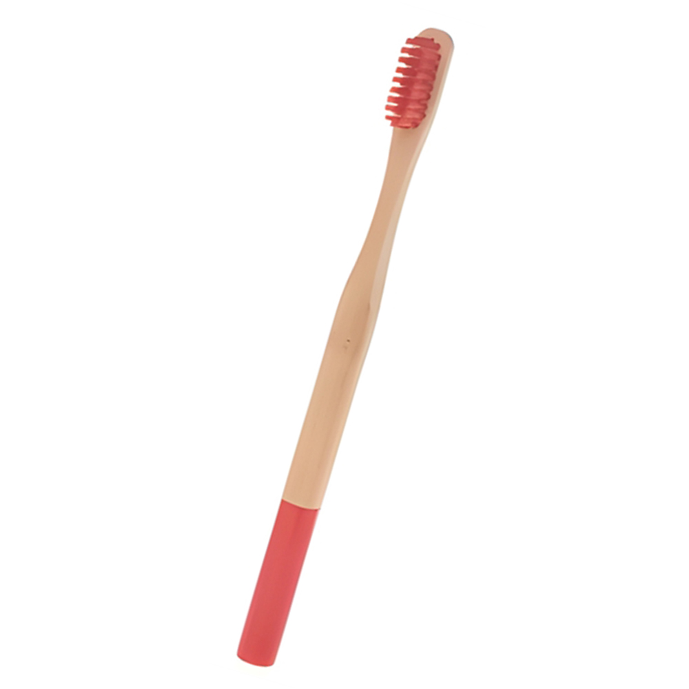 Round Handle Bamboo Toothbrush For Adult 1