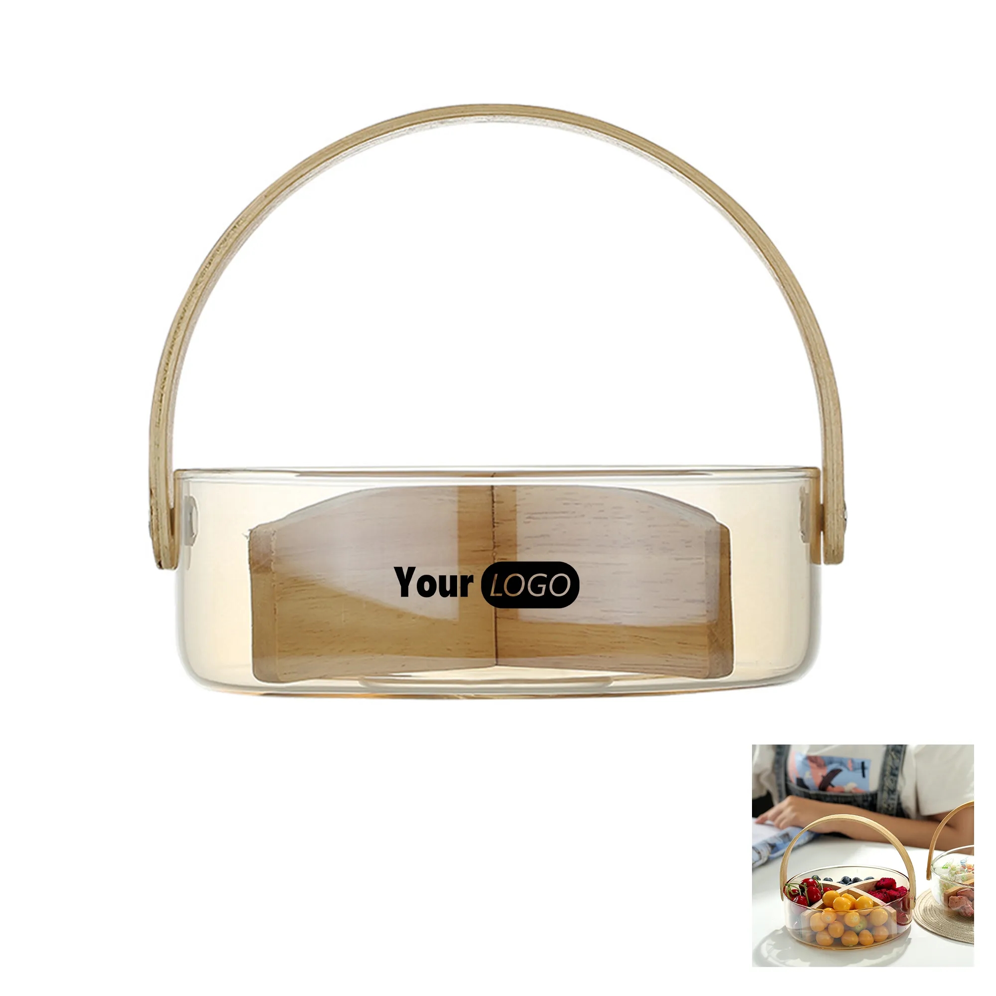 Glass Snack Serving Tray 4