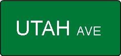 24" x 6" Custom Street Signs with reflective vinyl lettering on one side. 1