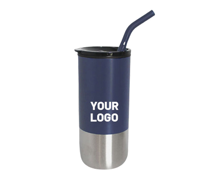 Vacuum Stainless Steel Tumbler with Straw, 18 oz. 13