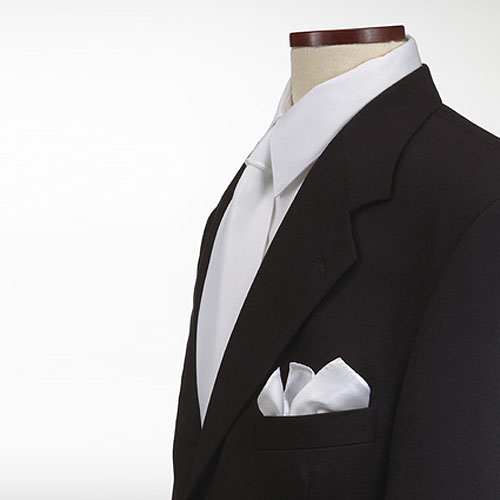 White Polyester Pocket Square 2