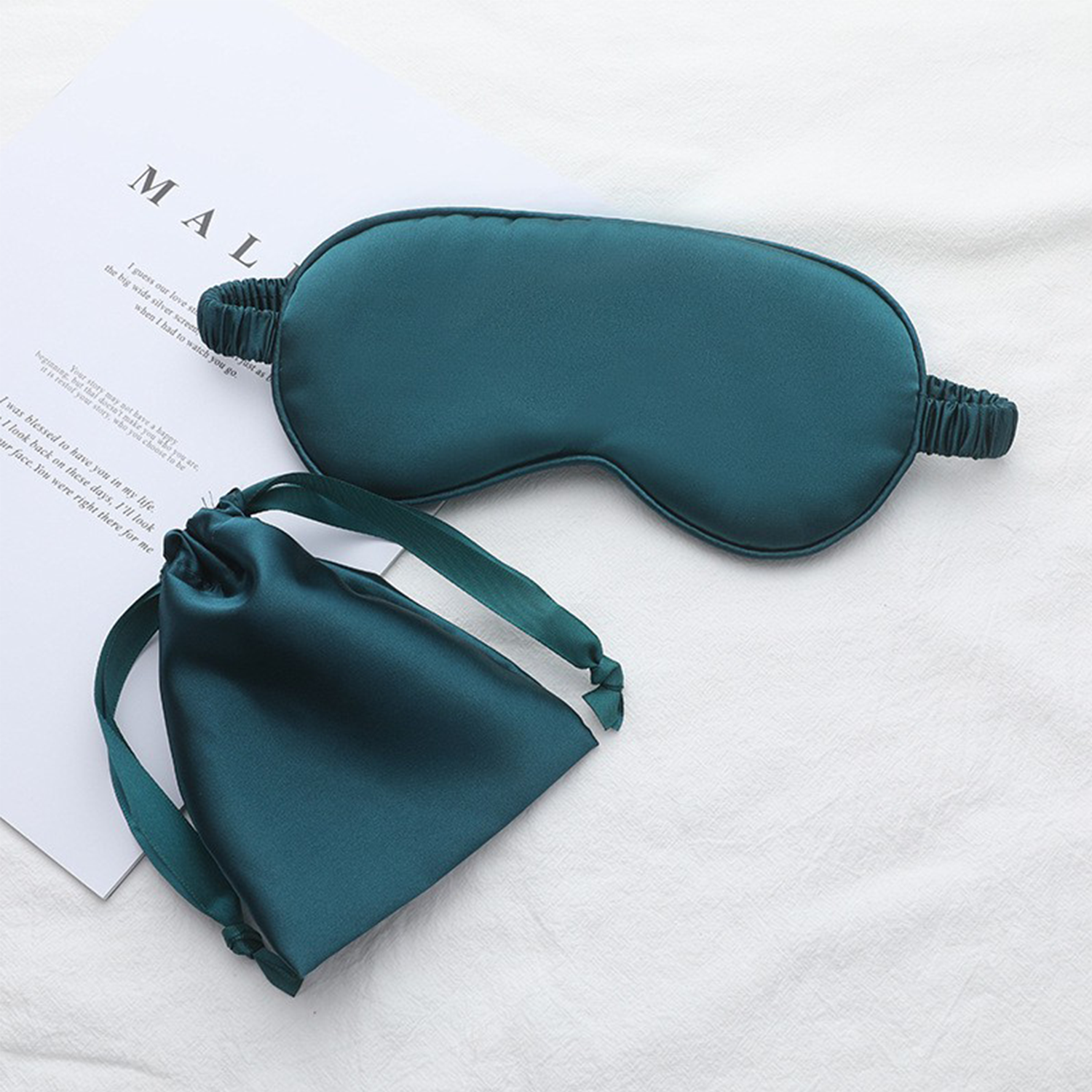 Simulated Silk Eye Mask With Pouch 12