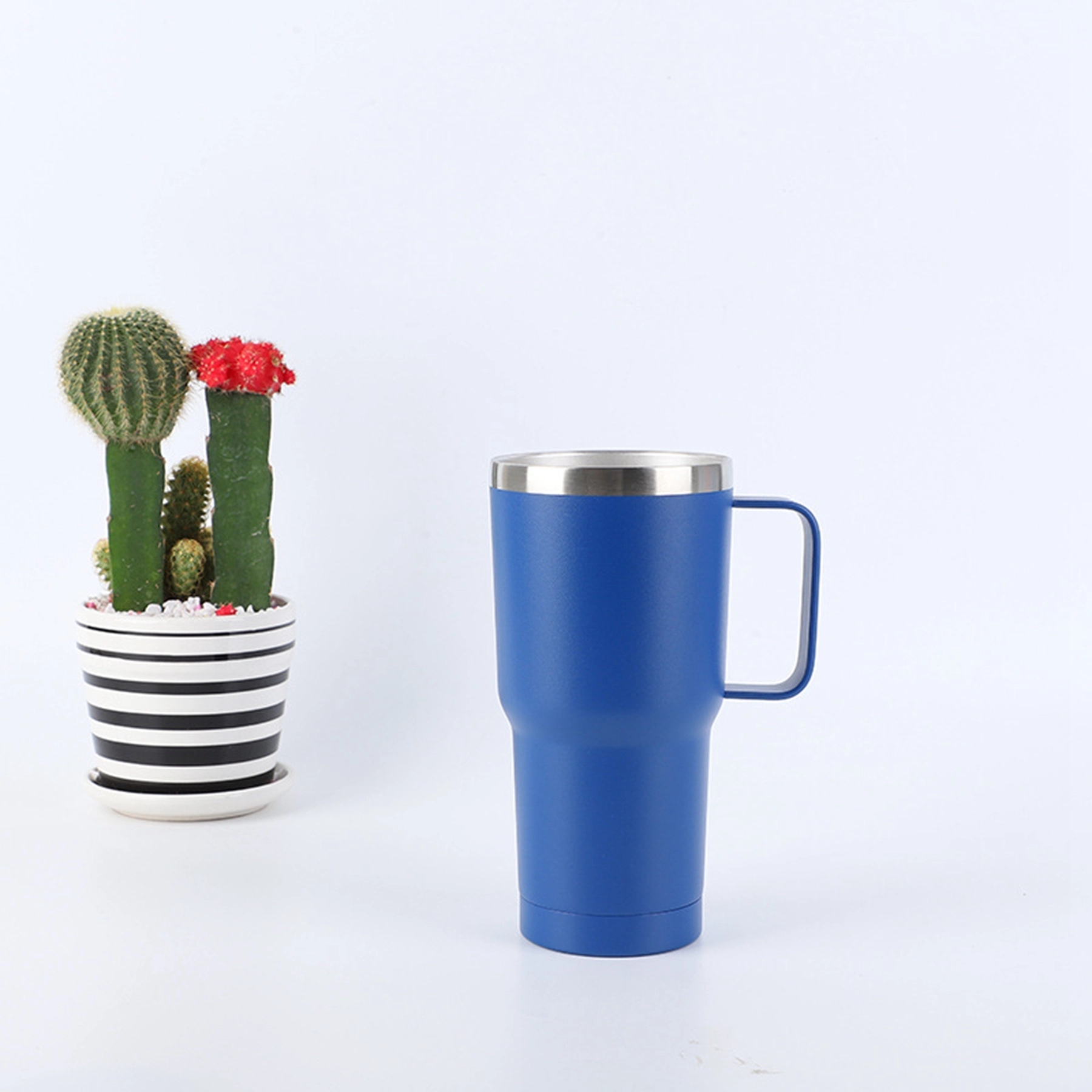 20 Oz. Stainless Steel Double Wall Tumbler With Handle 10