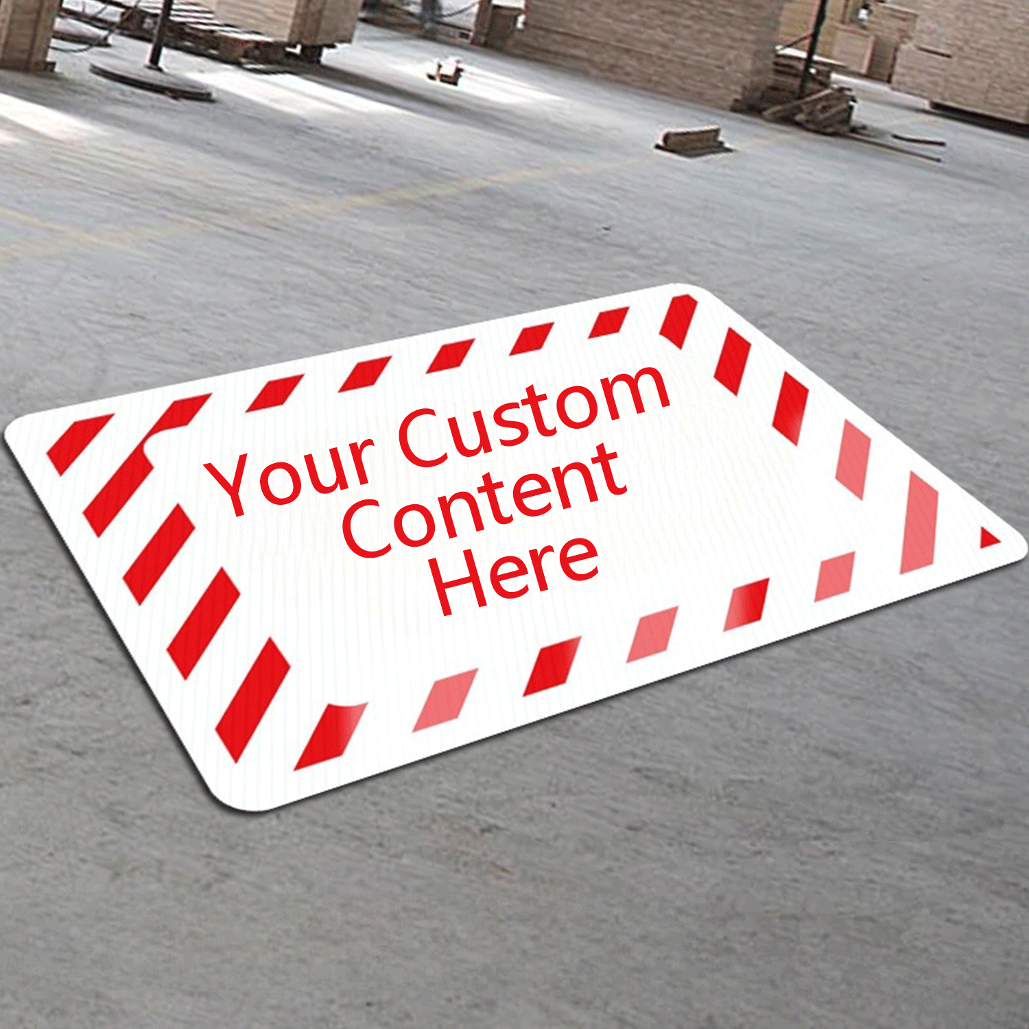 Pvc Road Workshop Factory Warehouse Security Warning Sign 12