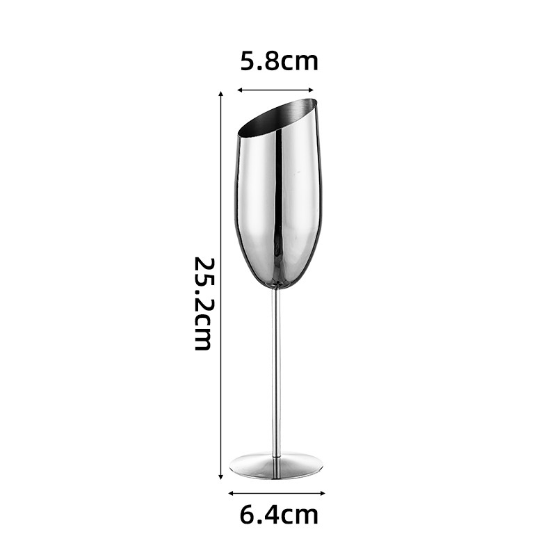 Stainless Steel Champagne Flutes 2