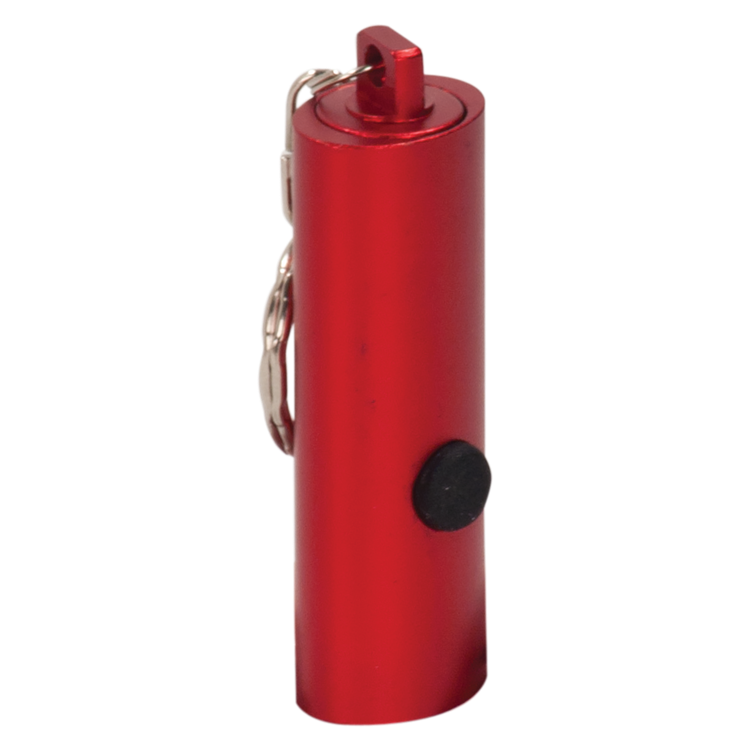 2 3/8" Red 3-LED Flashlight with Keychain 4