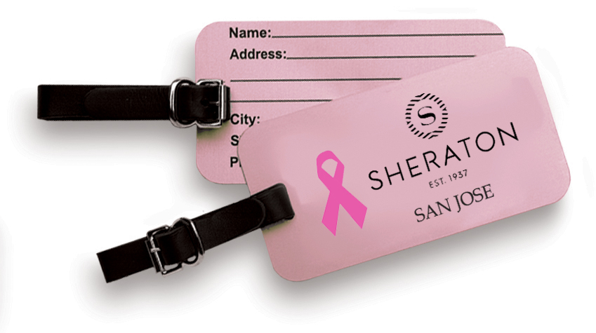 Breast Cancer Awareness Aluminum Luggage Tag 3