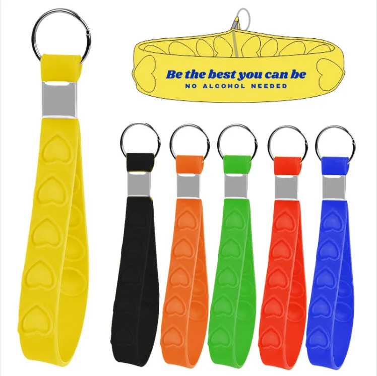 Heart Shaped Push-Up Stress Reliever KeychainKeychain 1