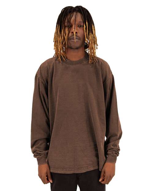 Unisex Max Heavyweight Garment-Dyed Long Sleeve T-Shirt - SHGDLS 9