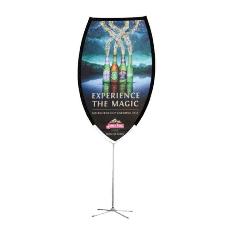 7ft Magnum Shape Feather Flag Kit - 1 Side Imprint 2